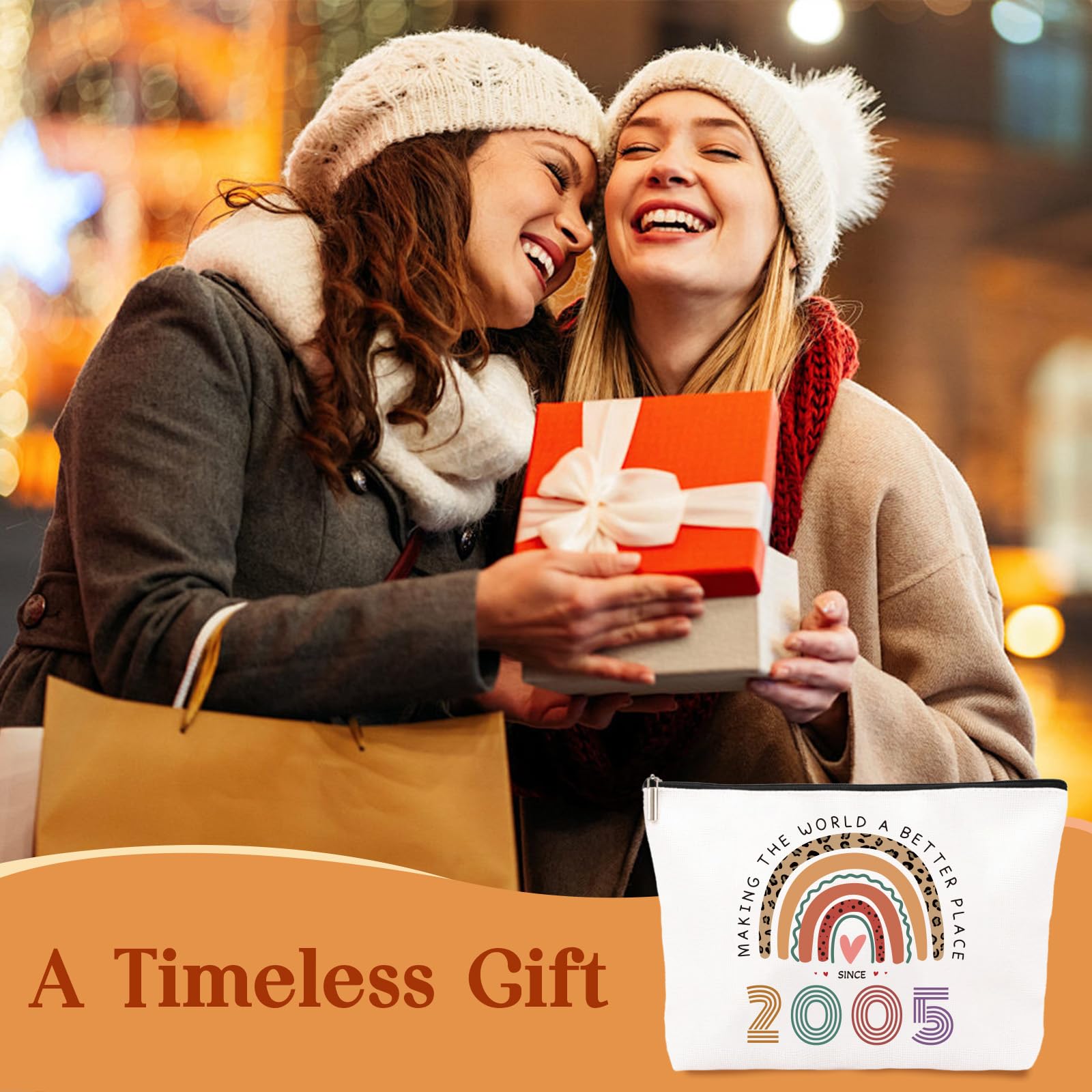 21st Birthday Gifts for Girls- Small Comestic Bag Presents for Her 21st Birthday -Personalised 21 Year Old Lady Present Ideal for Best Friend, Sister(only Bag) — view 6