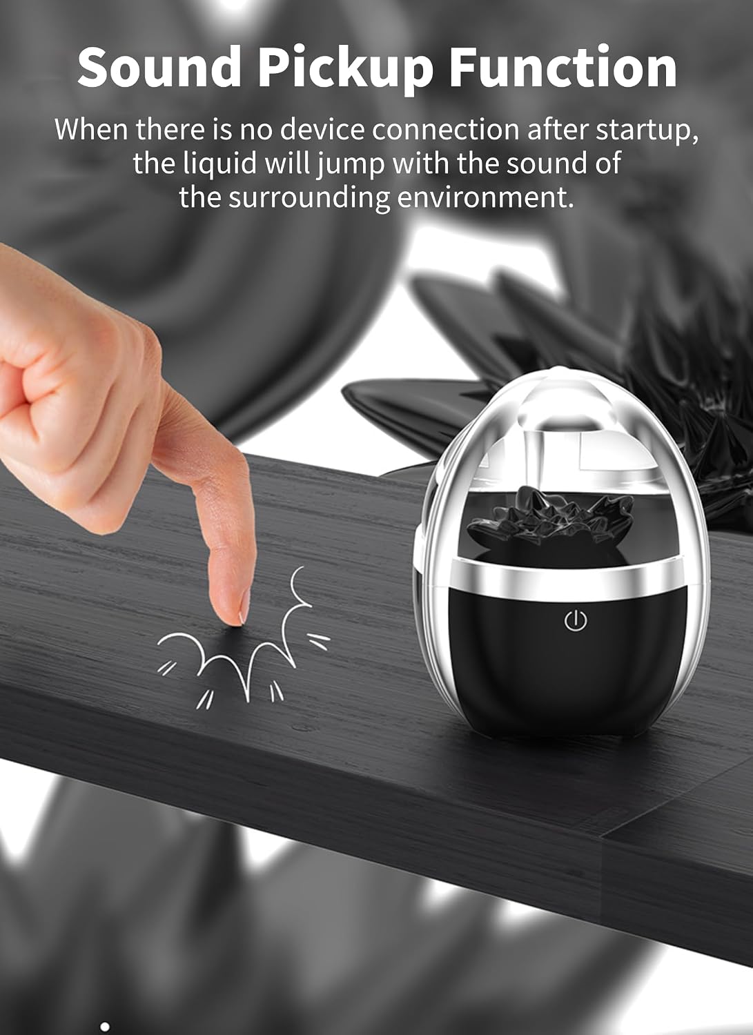 Dancing Ferrofluid Speaker, Bluetooth5.3 Cordless Speaker, Magnetic Fluid Speaker with Colourful Light & Music Rhythm, Desktop Decorations, Creative Gifts, Cool Toys