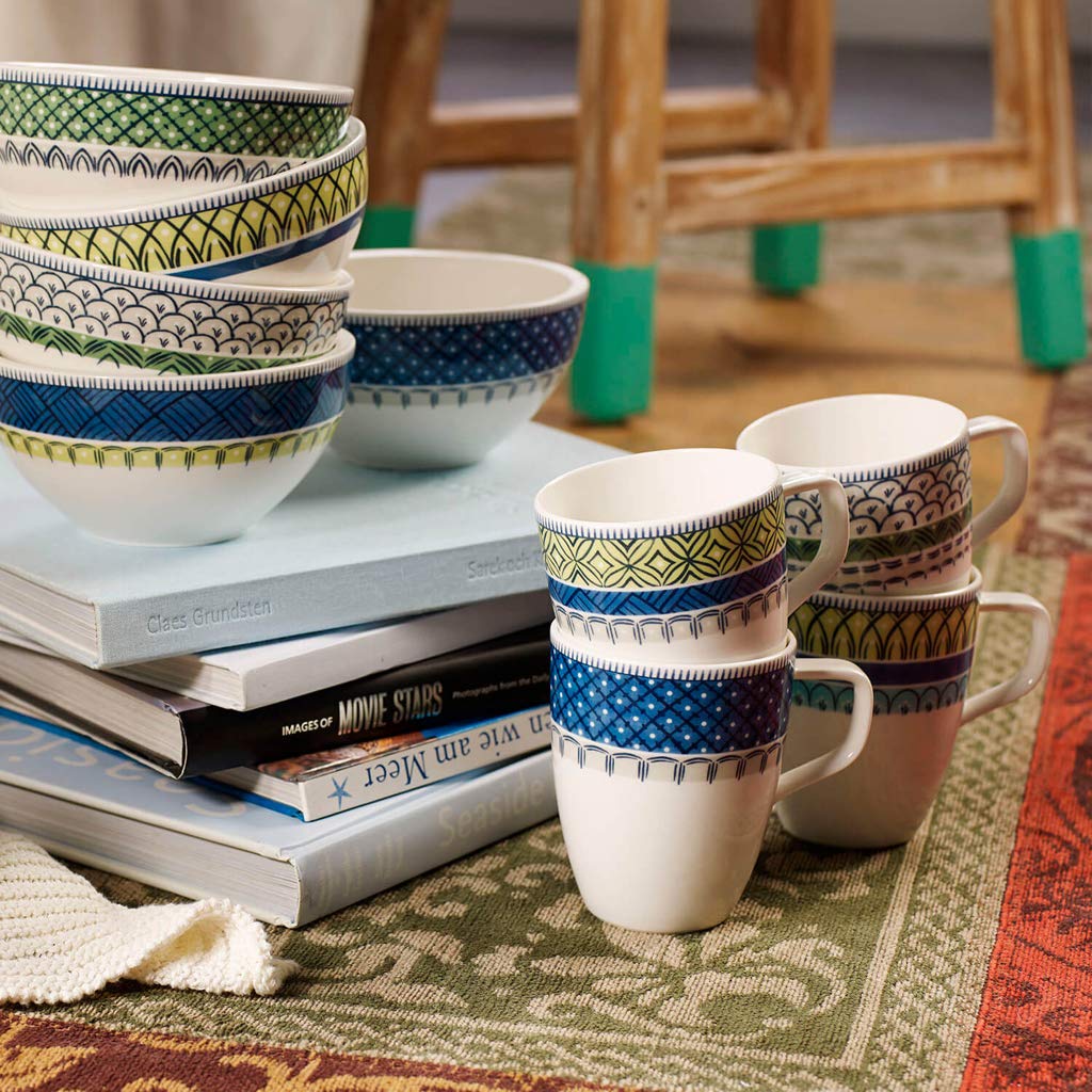 Tasse à Thé Villeroy & Boch Casale Blu 240ml - Porcelaine Premium Blanc/Bleu