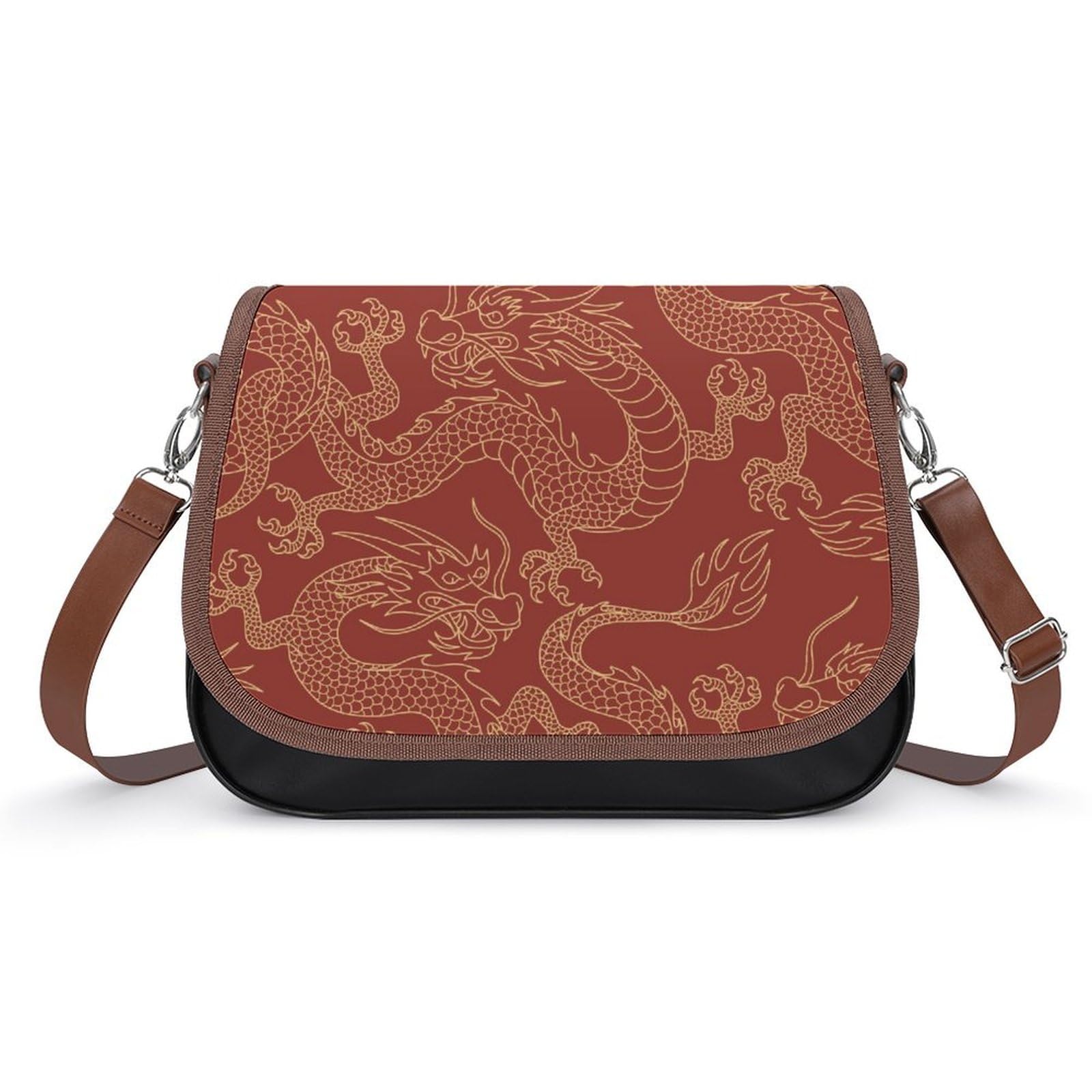 Sac messager dragons chinois et sac à main imperméable - 8