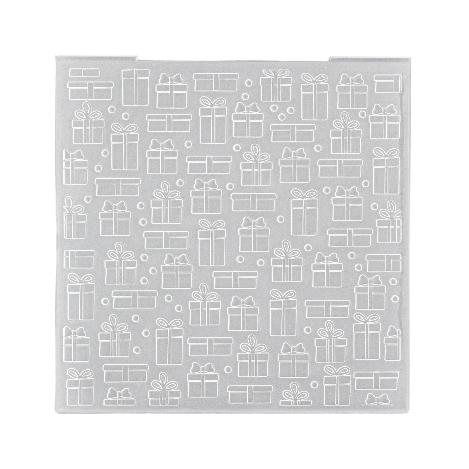 Nellie's Choice 3D Embossing Folder - Presents 5.9 x 5.9" - Card Making Supplies for Journaling, Scrapbooking and Paper Crafts