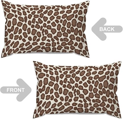 Vista 310 de Funda de cojín con estampado de guepardo rosa intenso, cojín cuadrado con estampado de animales fucsia, funda de almohada decorativa para el hogar