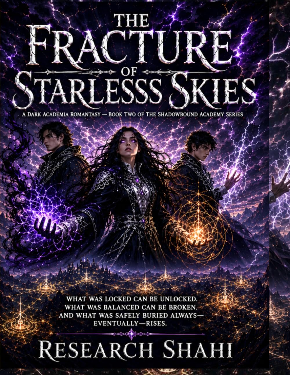 The Fracture of Starless Skies: Dark Academia Romantasy — Book Two of The Shadowbound Academy Series