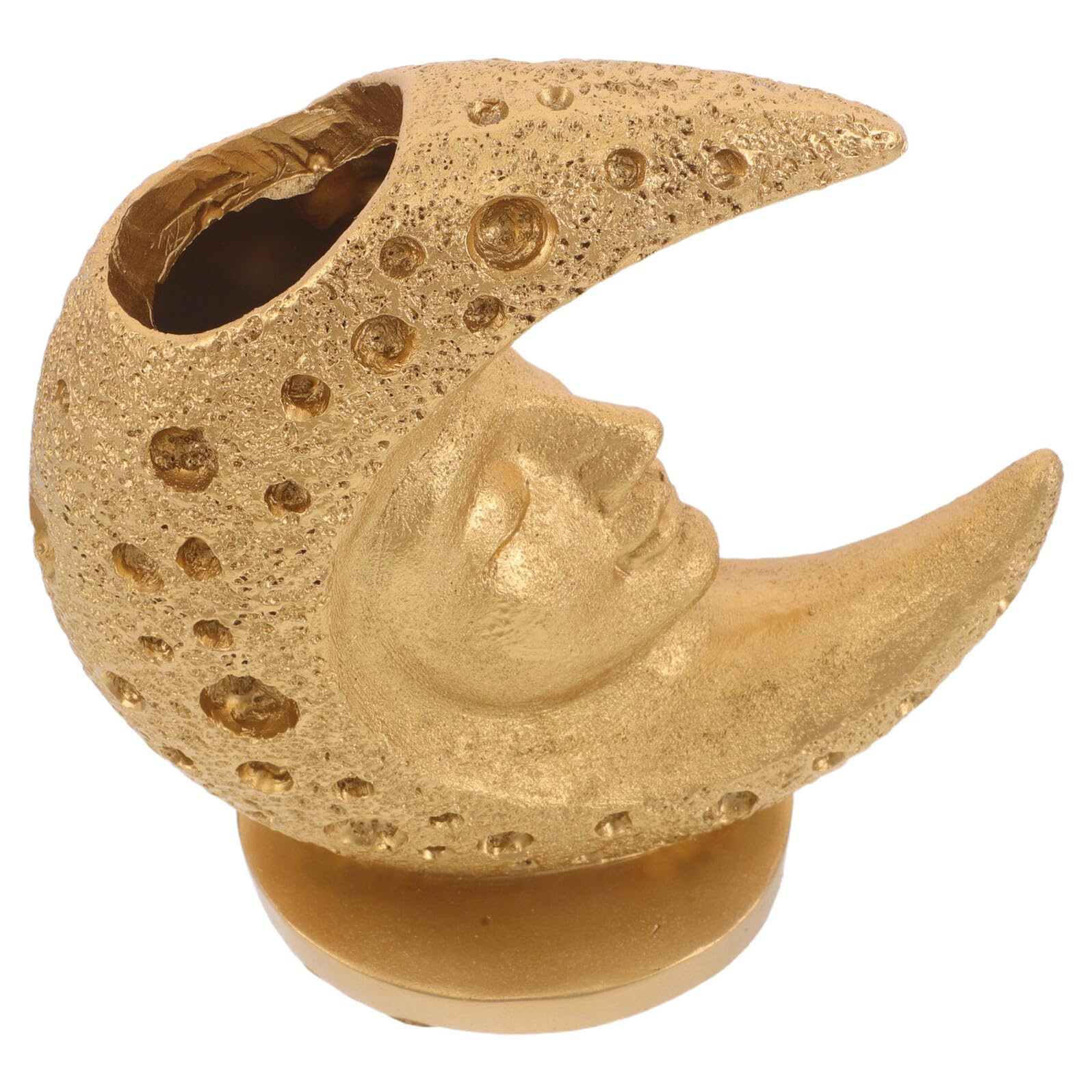 Vase visage de lune or incassable pour décoration intérieure durable