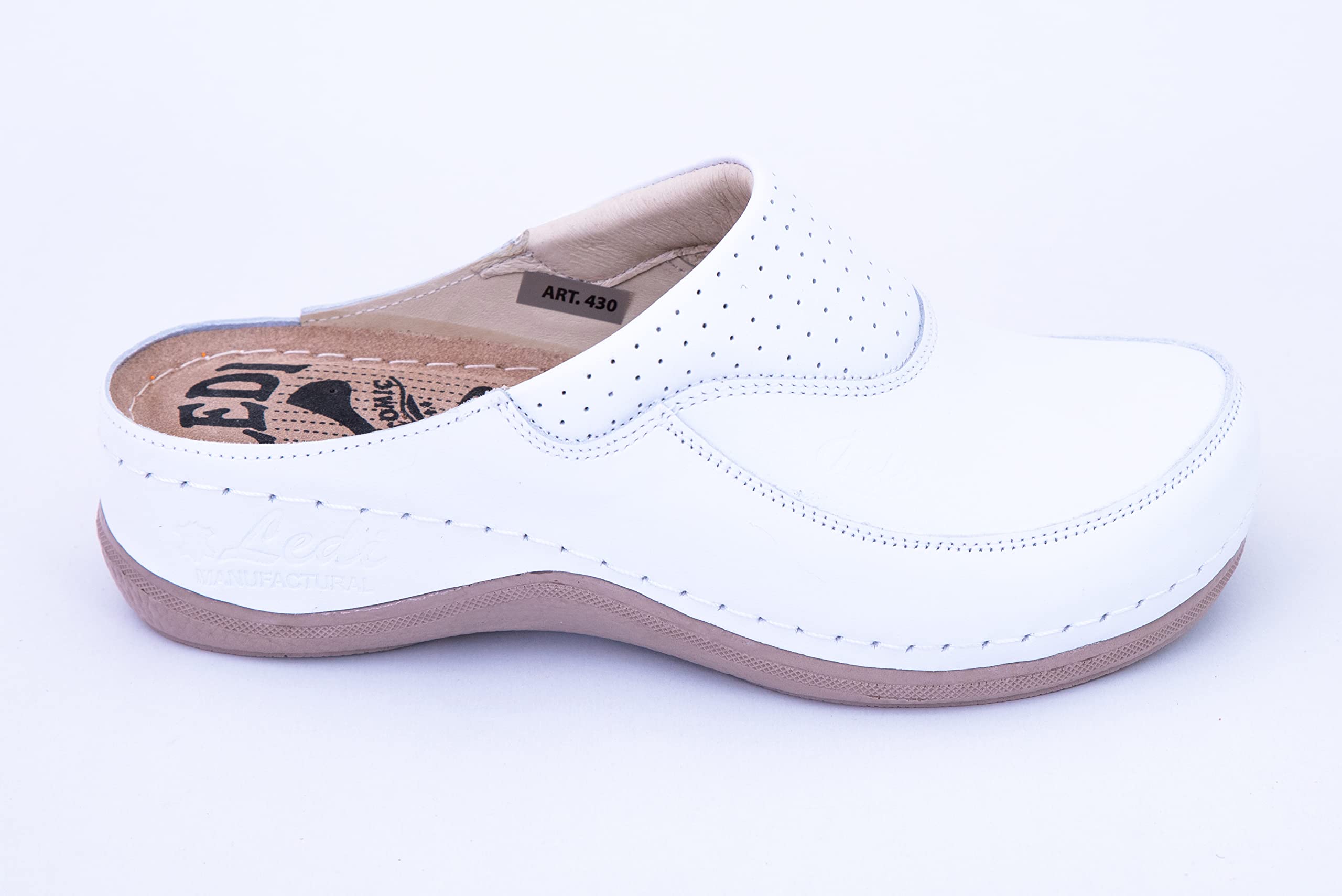 Ledi 430 Anatomic Zuecos Mules Zapatillas Zapatos de Cuero, Mujer