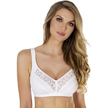 حمالة صدر لاسلكية ناعمة من Rosme Women مع أحزمة مبطنة ، مجموعة قطن نظيف