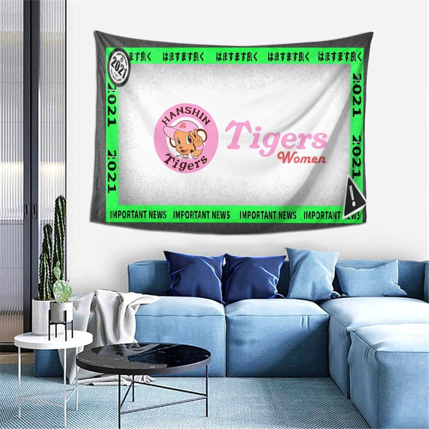 阪神タイガース タペストリー 壁掛け ポスター 背景布 壁飾り 家 リビングルーム ベッドルーム 部屋 おしゃれ