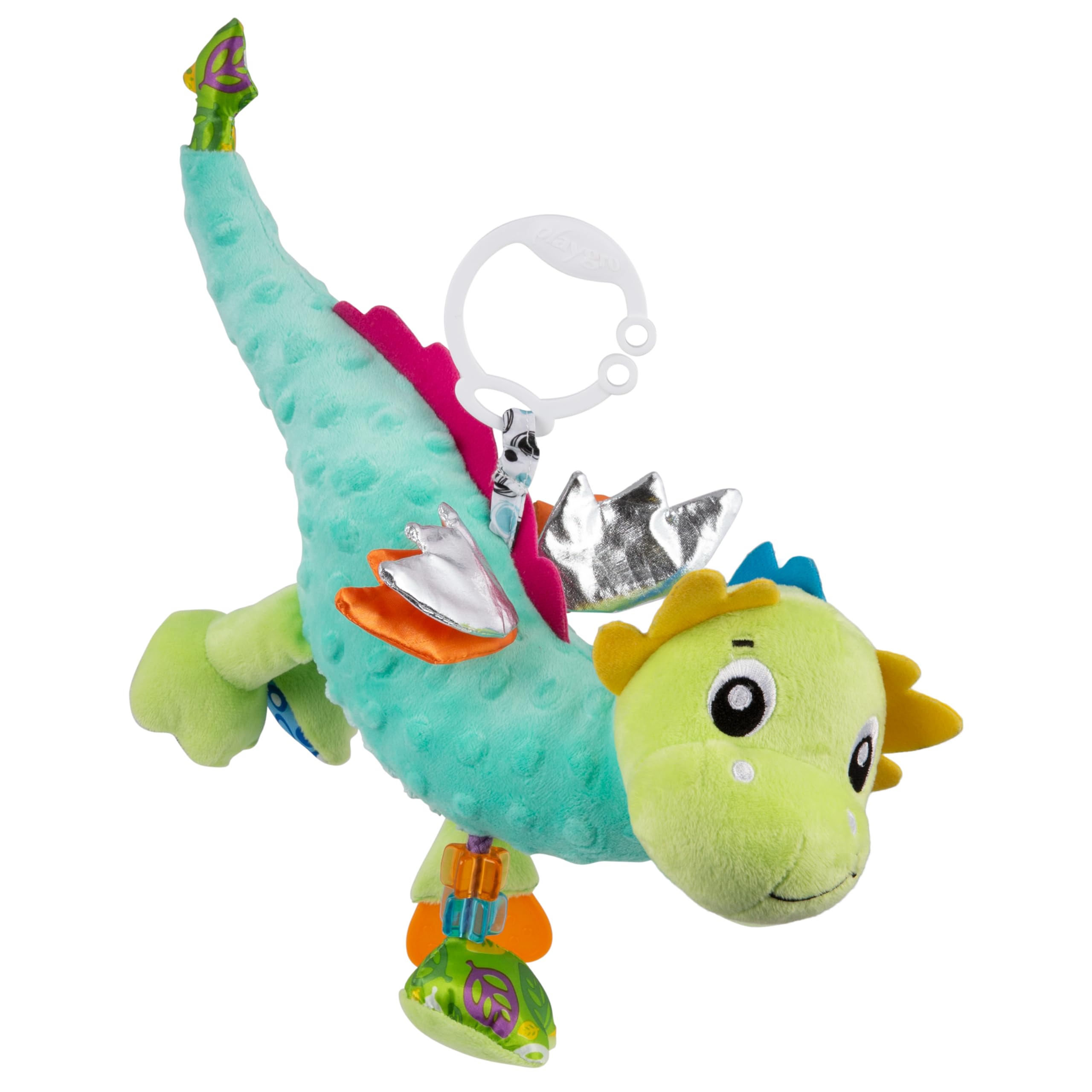 Sensory Friend, Dragon Dusty - baby toy - motor skills - baby sensory - baby rattle - baby motor skills - children's toy - coloured