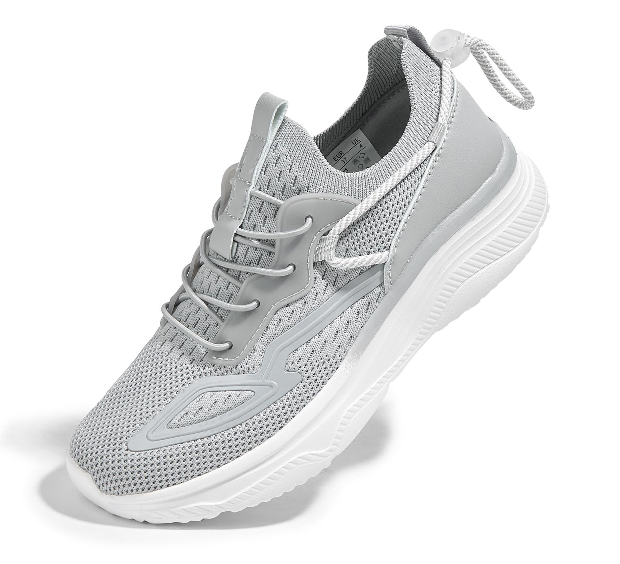 LUCKY STEP Women's Slip On Walking Shoes Mesh Tennis Workout Comfortable Lightweight Athletic Gym Trainers Stylish Breathable Fashion Sneakers