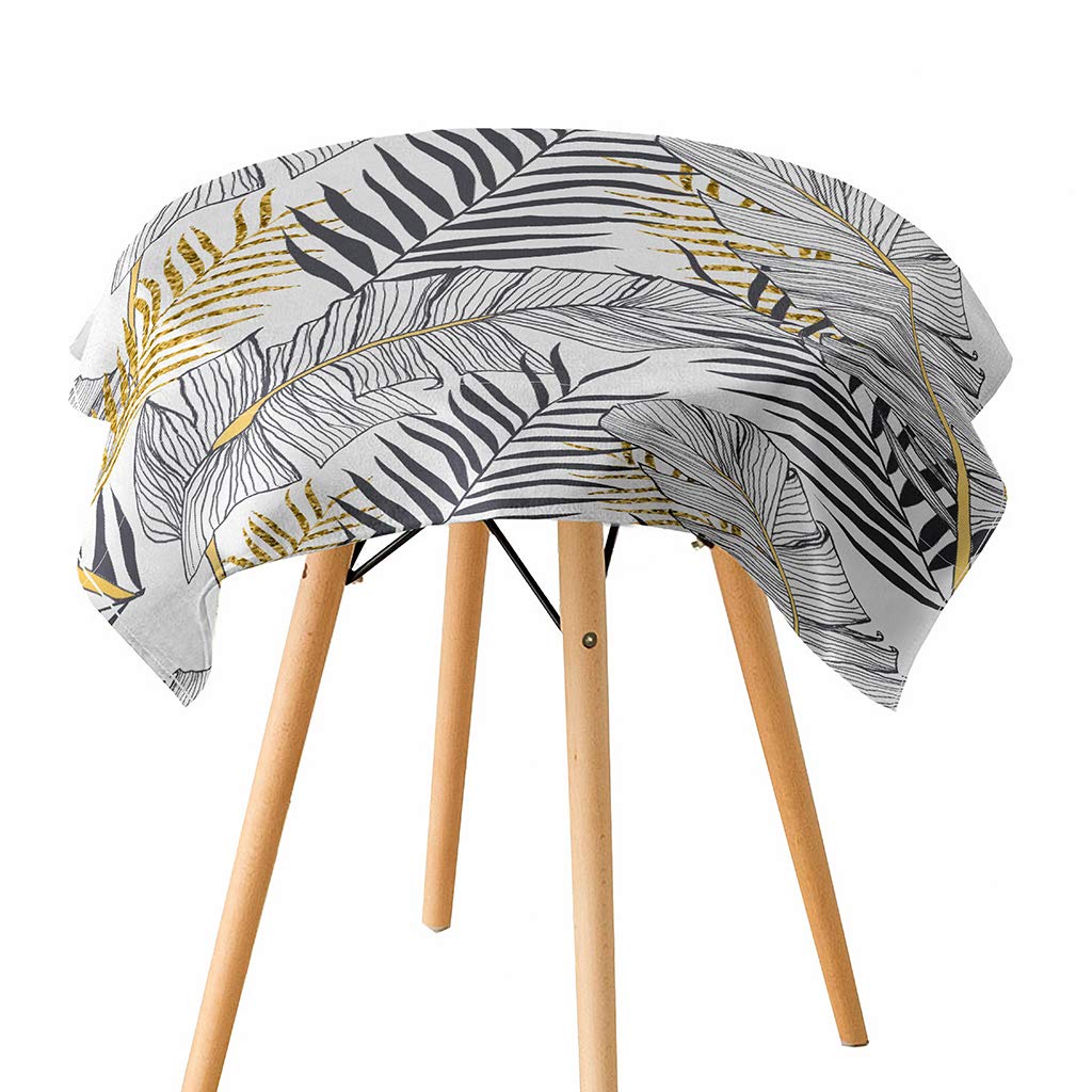 NIVAA Tropical Plants Crane Printed Tablecloths Waterproof Polyester 140 * 260CM J-image-21