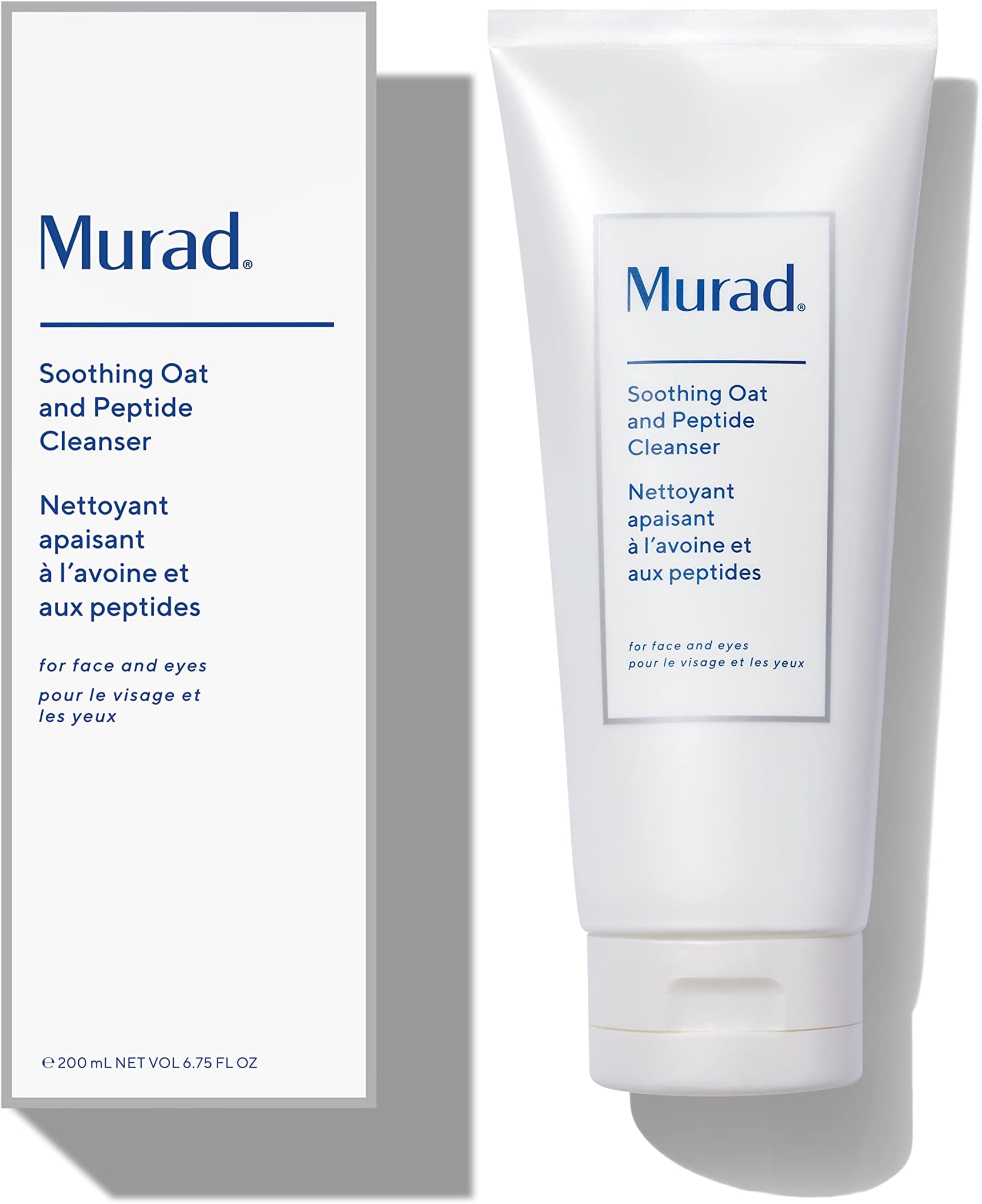 Eczema Control Soothing Oat and Peptide Cleanser โ Gentle Face Cleanser for Sensitive Skin โ Creamy, Hydrating Facial Skin Care Treatment โ Relief from Dryness and Irritation, 6.75 Fl Oz