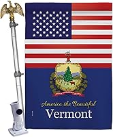 Vista 9 de Juego de tacos de bandera de la casa de Vermont de Estados Unidos, Estados Unidos, territorios americanos, República, país, área particular, pequeña