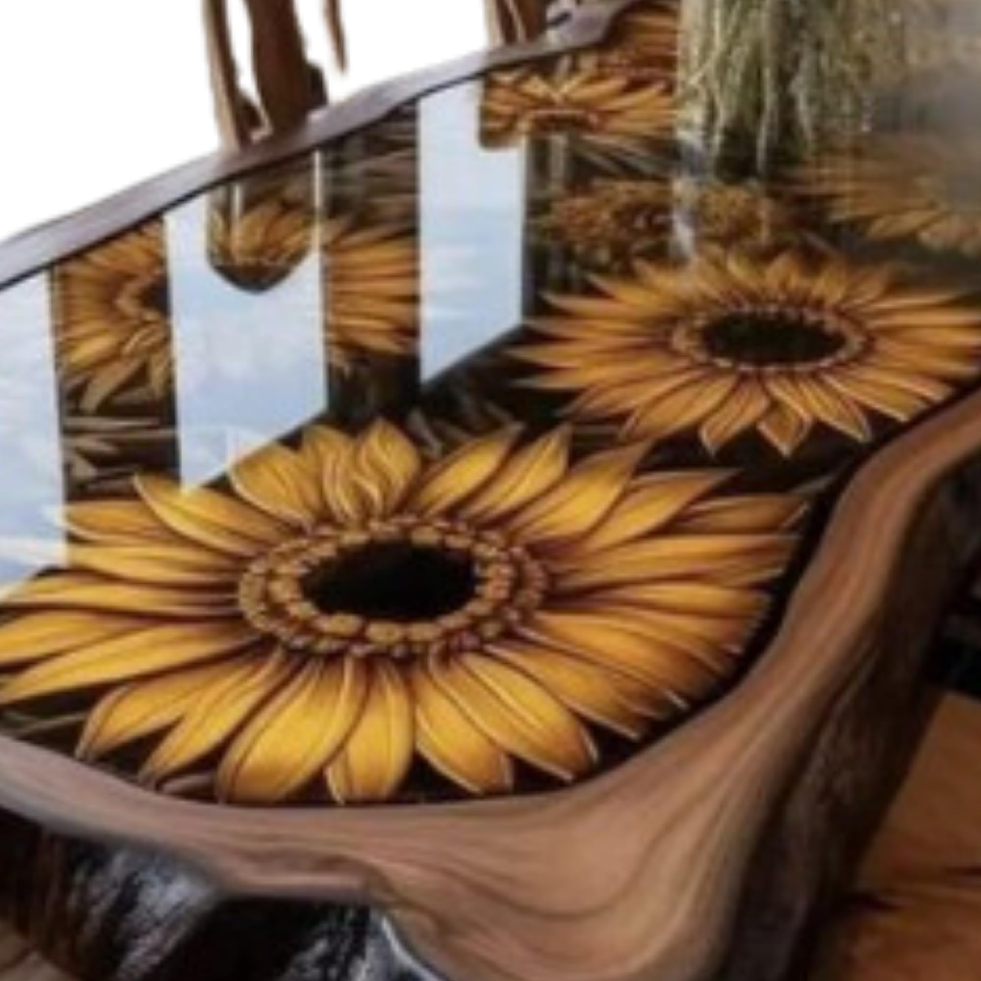 Amazon.com: Sunflower Table, Sunflower Decor Cofee Table, Farm