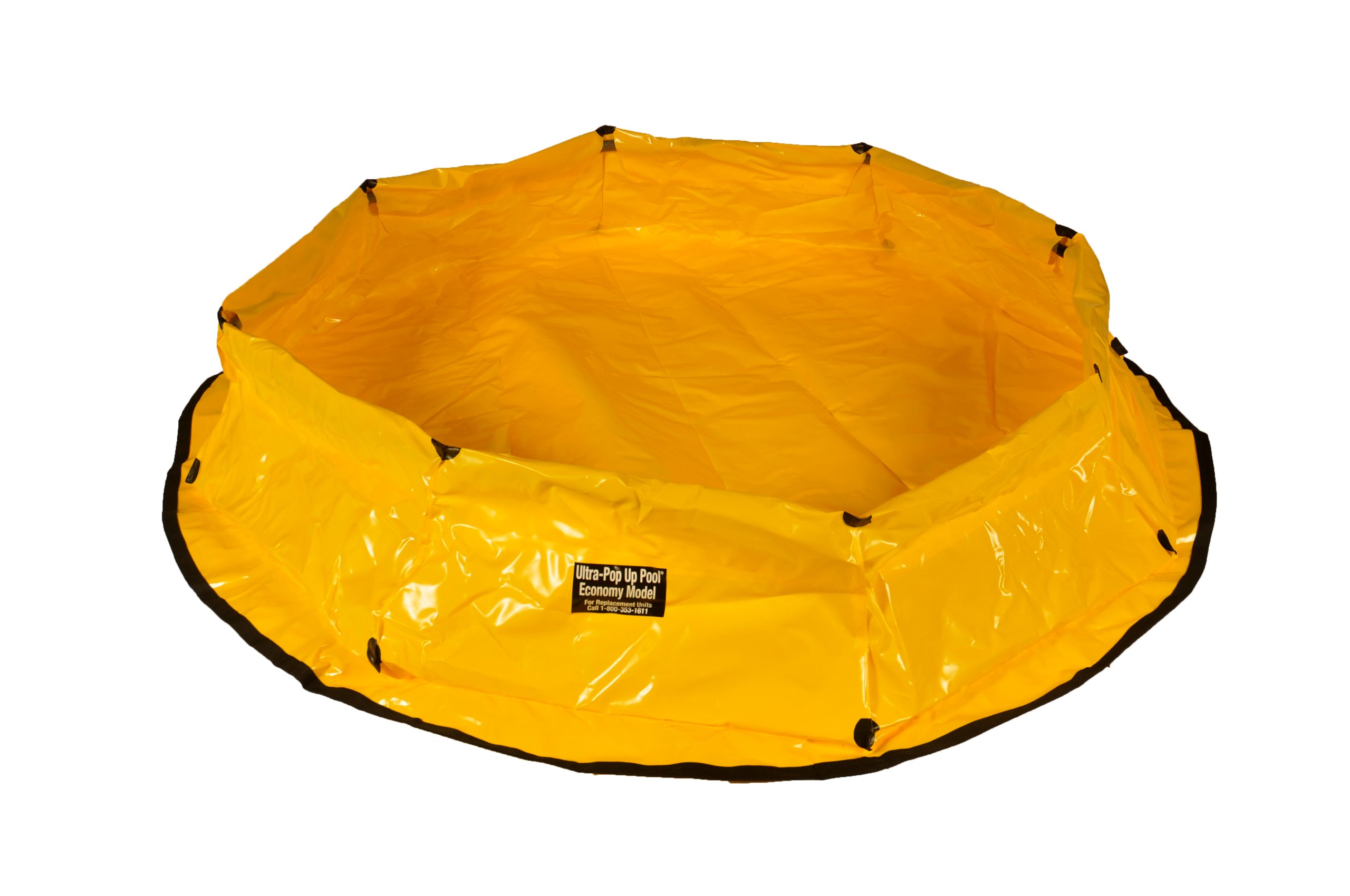 UltraTech 8153 Economy Polyethylene Ultra-Pop Up Pool, 150 Gallon Capacity, 12" Height, Yellow