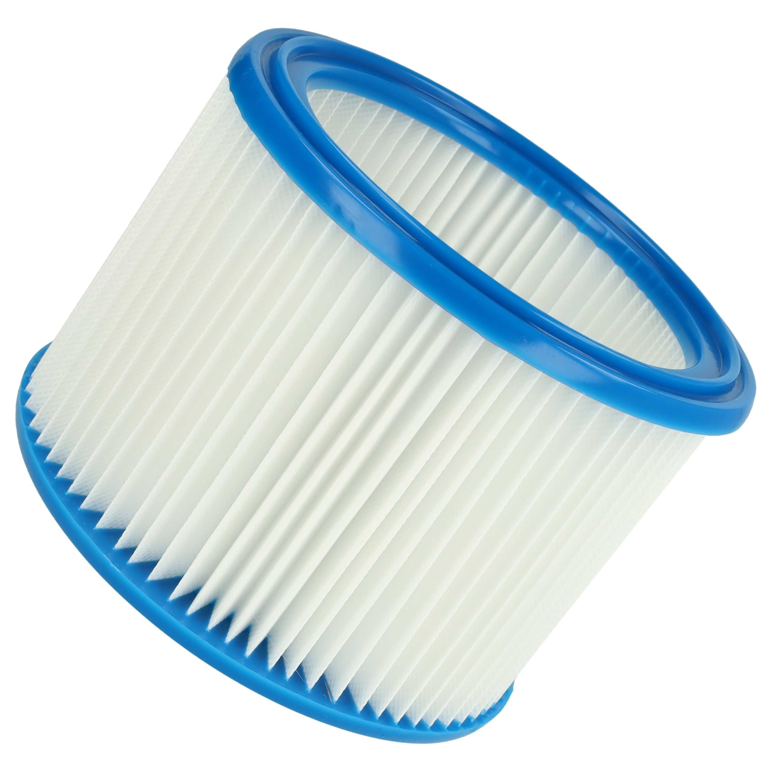 vhbw 8x Filtro plisado compatible con Stihl SE 90, SE 60 C, SE 61, SE-62, SE 85 C, SE 60 E aspiradora - azul blanco
