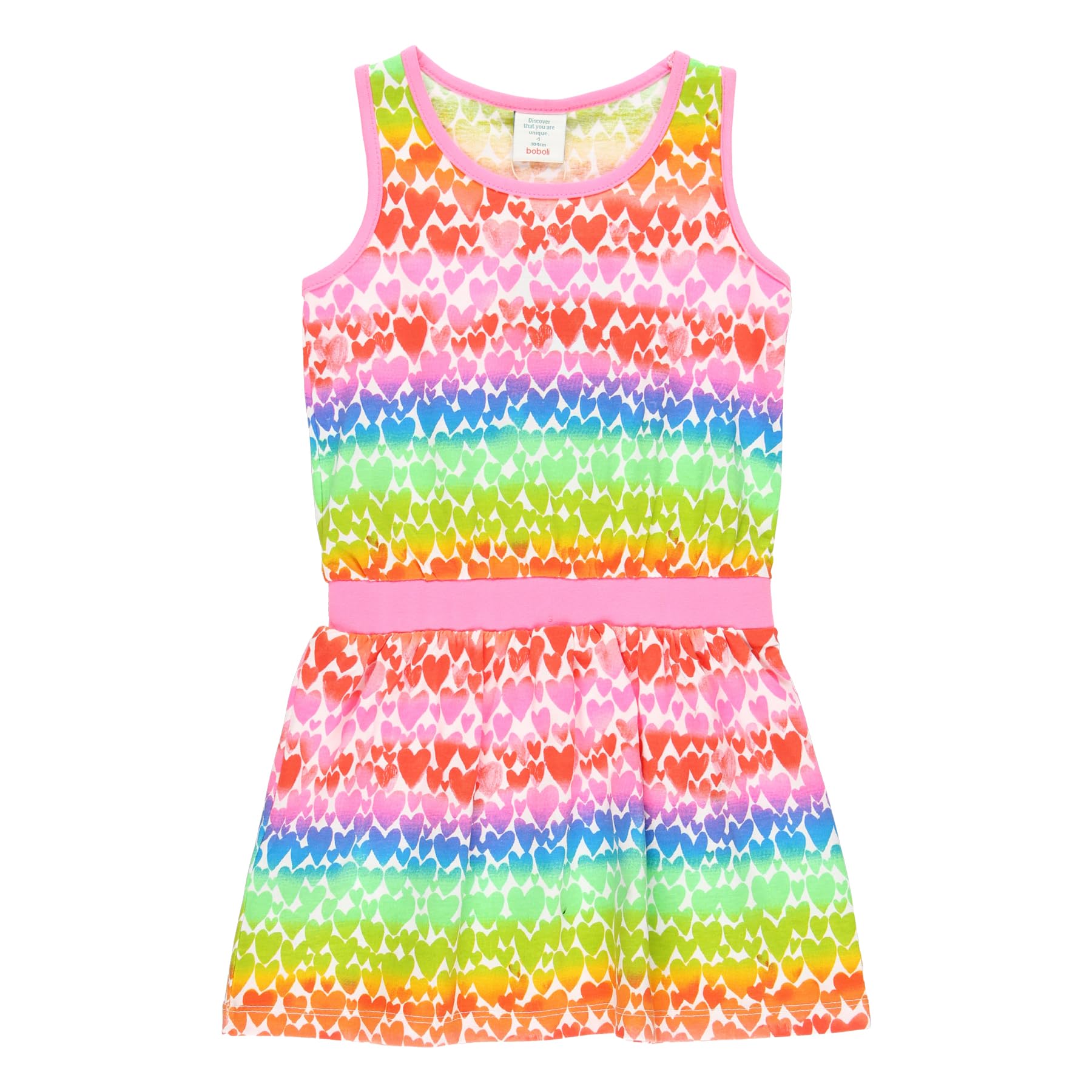 boboli Vestido Niña Verano –Sin Mangas – Vestido Playero para Niña y Adolescentes – Tallas de 4 años a 12 años