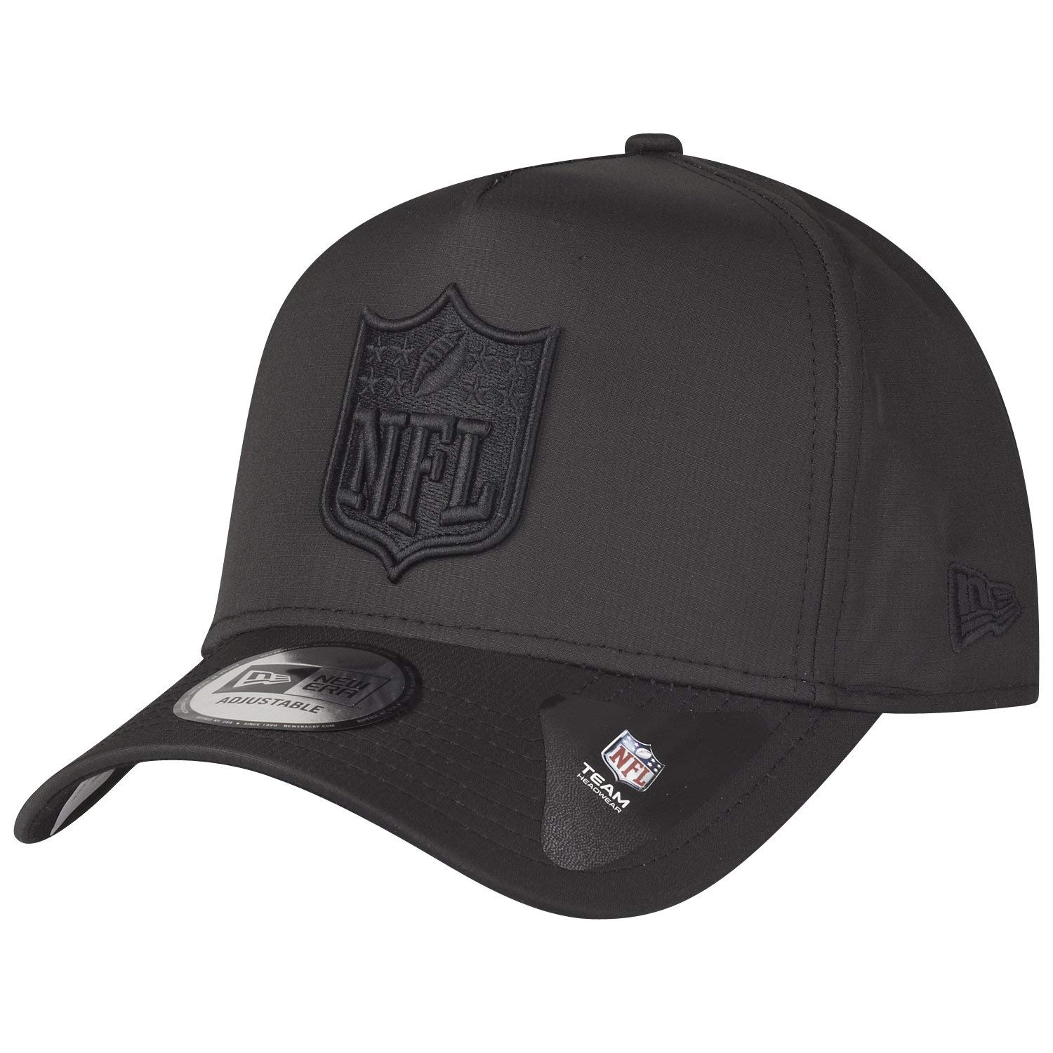 New Era A-Frame Ripstop Trucker Cap - NFL Logo Shield Black