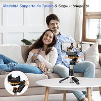 STRBDYI Smartphone Gimbal Stabilizátor Bluetooth Távirányítóval Vlogging YouTube-hoz 6