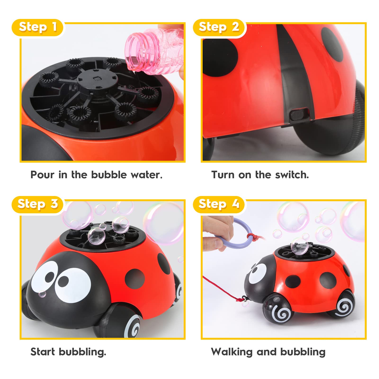 Amazon.co.jp: シャボン玉 自動 子供バブルマシーン USB充電式