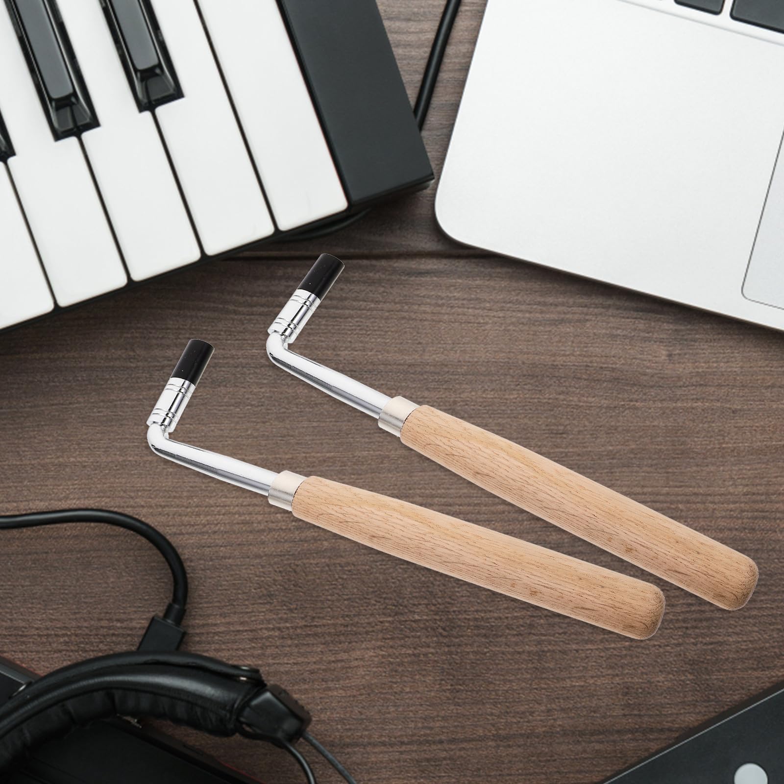 Llave Inglesa para Piano de Metal y Madera, Herramienta Resistente para Afinar el Tono del Piano y Reparar Instrumentos de Cuerda Fácilmente