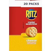 Vista 34 de RITZ Galletas tipo sándwich de queso, 20 paquetes de bocadillos (6 galletas por paquete)