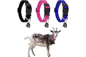 3-in-1 Goat Collars with Bell: Safety, Convenience, and Value for Your Herd