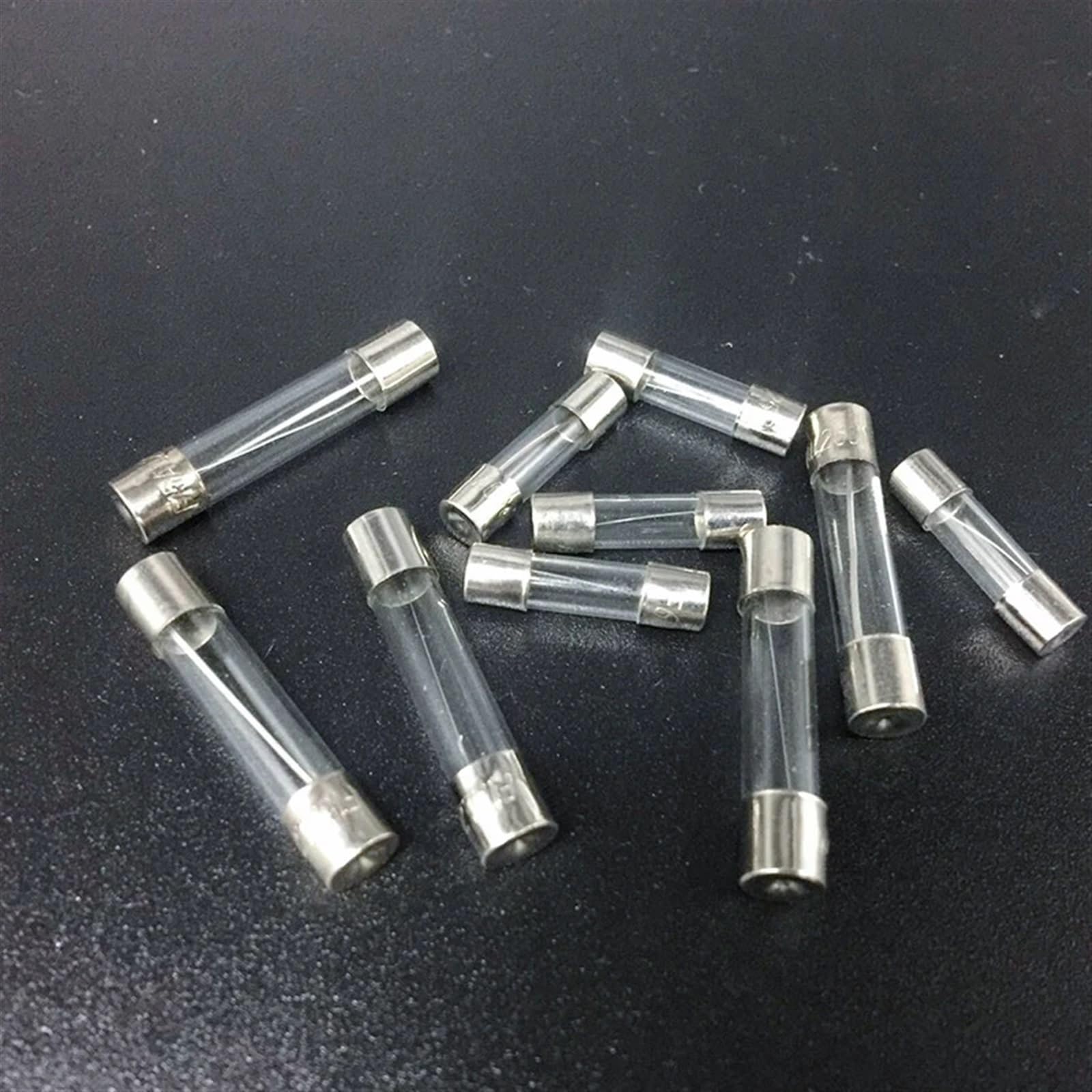 100/72pcs Fusibili in vetro for auto a soffiaggio rapido for tubi in for 0.2-20A .5-30A Kit assortiti for aspirapolvere for gonfiaggio della luce dell'auto(100pcs)