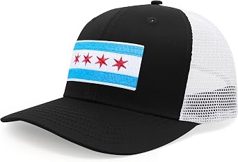 International Tie City Hat for Men and Women, Adjustable Snapback Trucker Baseball Cap with Embroidered Patch