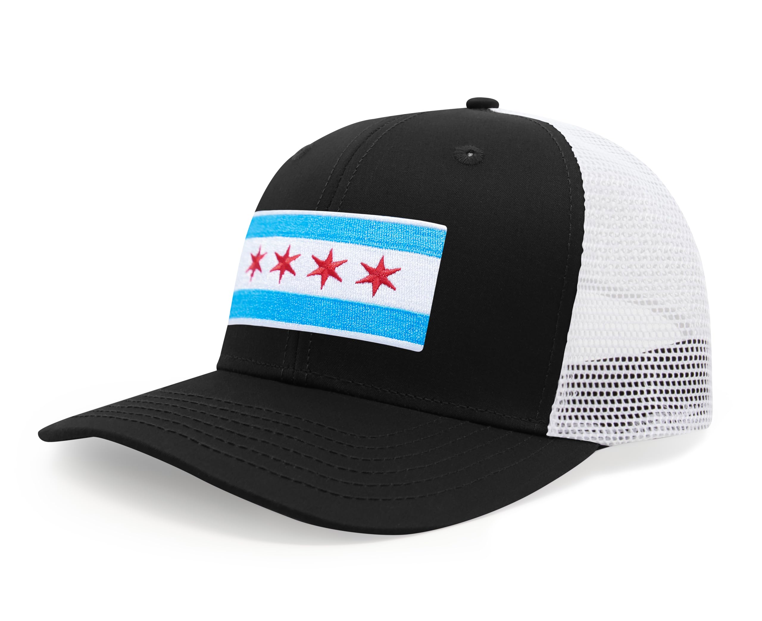 International Tie City Hat for Men and Women, Adjustable Snapback Trucker Baseball Cap with Embroidered Patch