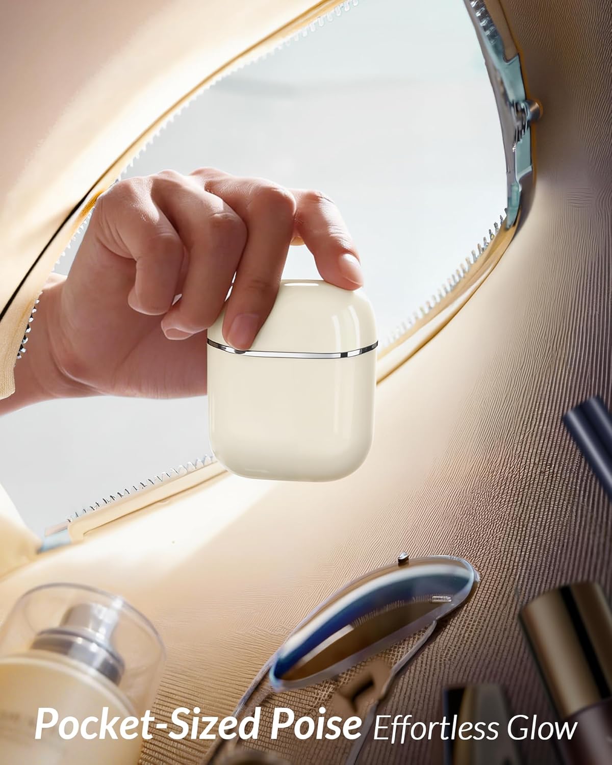 Facial Hair Removal for Women Face: Portable Painless Face Shaver with 2 Dual Blades - Rechargeable Hair Remover Device for Peach Fuzz Upper Lip Chin - Ideal for Travel/Makeup Prep - Image 5