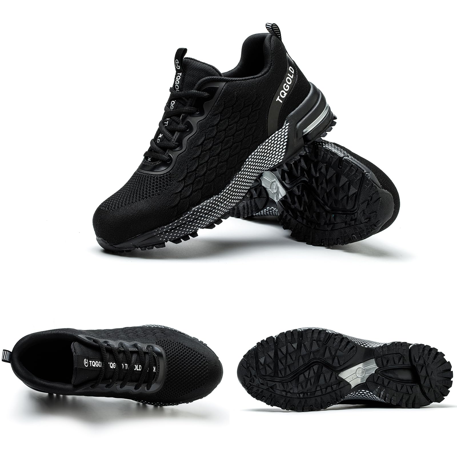 AONEGOLD Chaussures de Sécurité Hommes Femmes Légère Respirante Baskets de Sécurité Antidérapant Confortable Embout Acier Chaussures de Travail GR.36-48EU