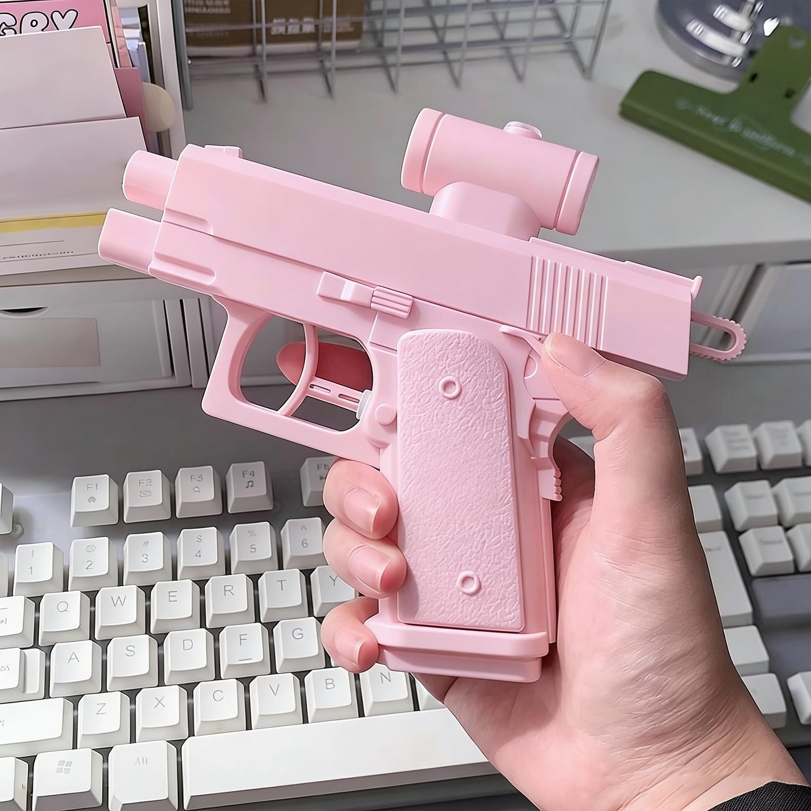 2 sztuki żartobliwego pistoletu na wodę, kompulsywny dwukierunkowy pistolet na wodę, pistolet do odwrotnej roboty, szkolna gra w zaopatrzenie, oryginalne prezenty idealne dla przyjaciół