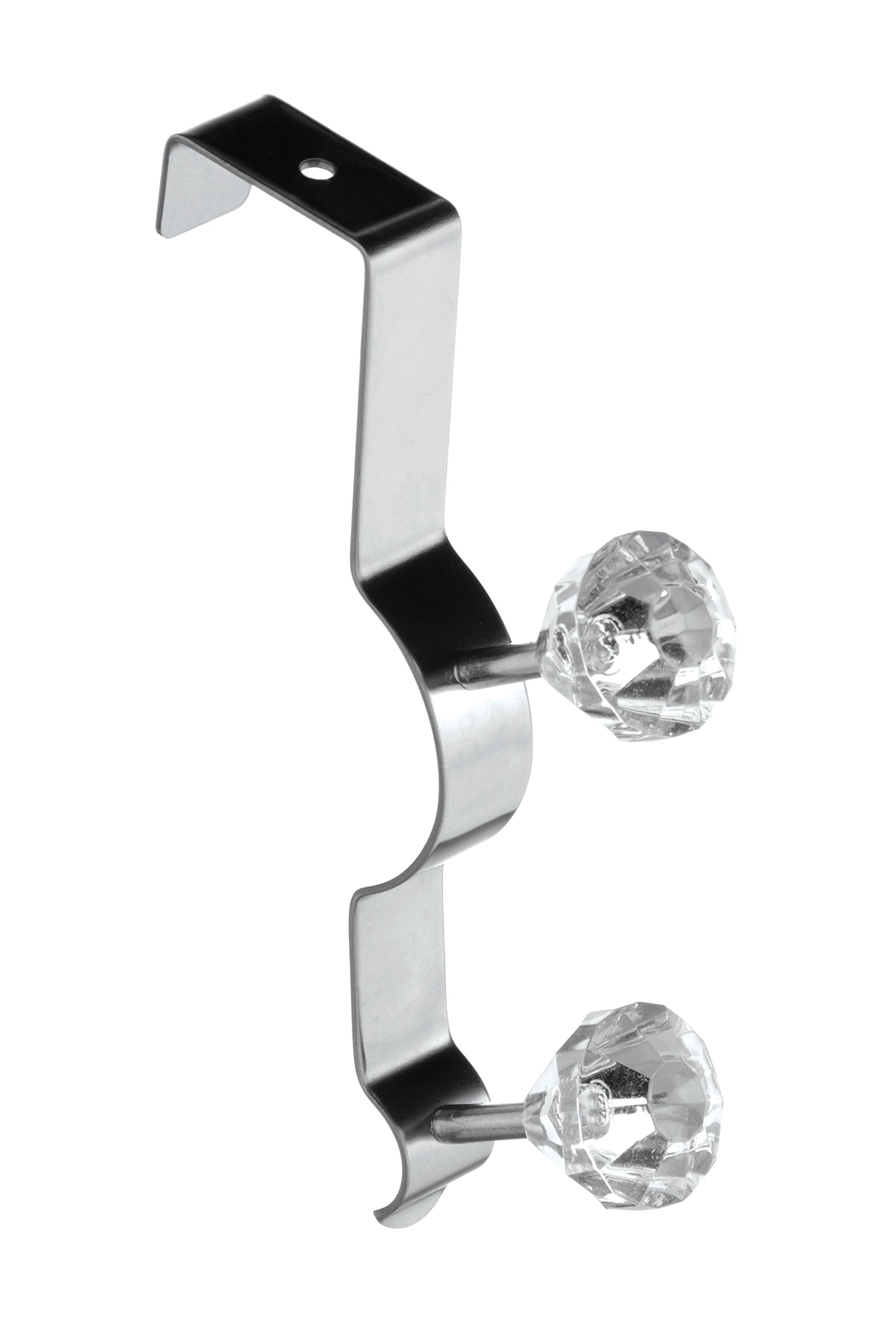 Premier Housewares Diamante Double Over Door Hook - Clear
