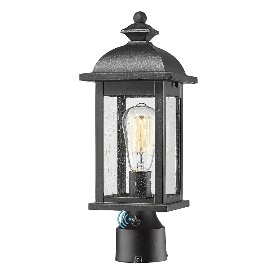 未使用POST O'ALLS  TRAVELER LightDenim FEMILA Dusk to Dawn Outdoor Post Light, Waterproof Pole
