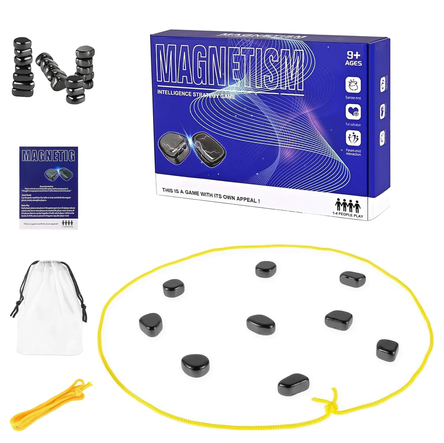 Magnetic Chess Game, Portable Battle Chess, Strategy Table Top Magnet Game for Kids Puzzle Thinking Board, Fun Board Family Games Christmas Birthday Gift