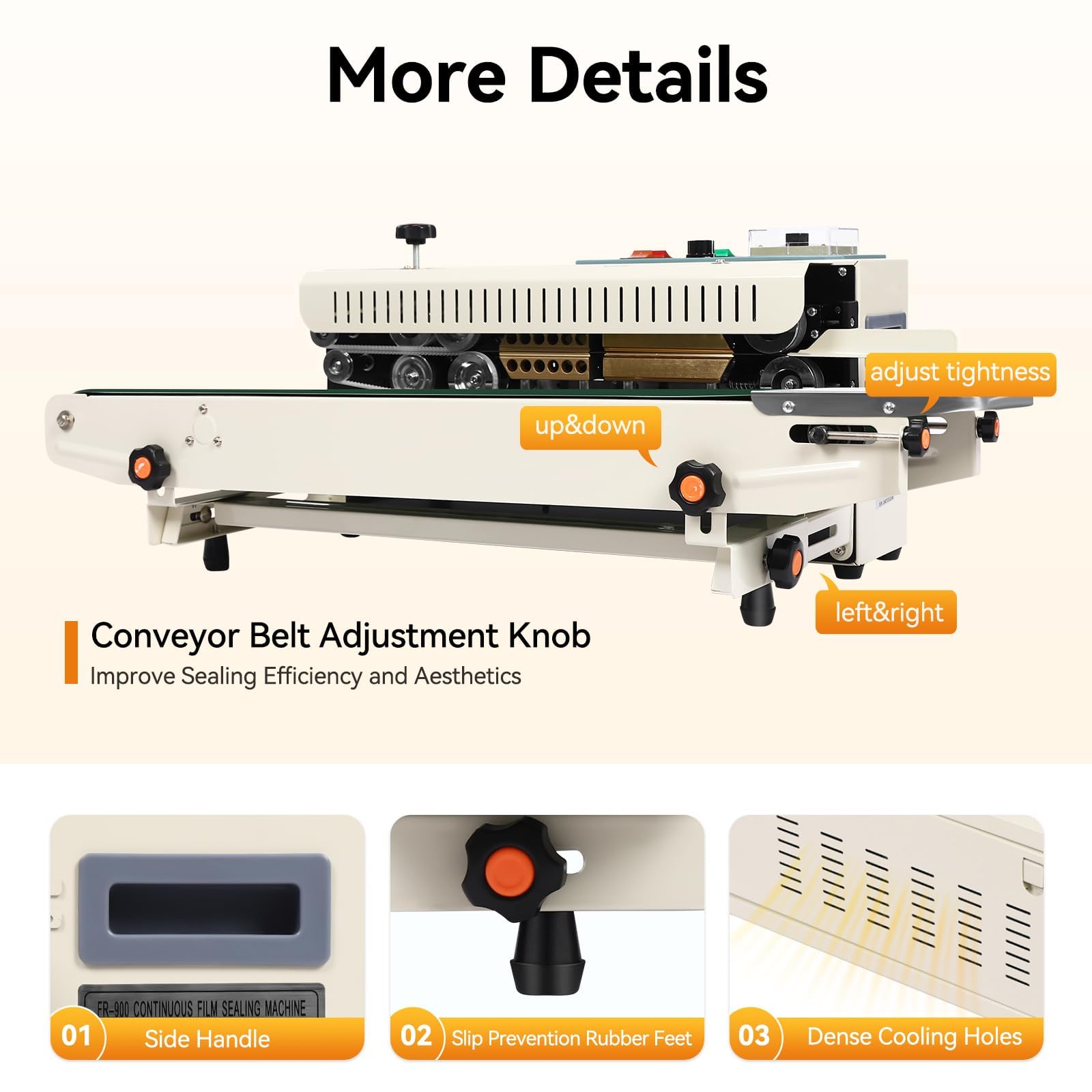 Sellador De Banda Continua, Máquina Automática De Sellado Térmico De 12 M/min Para Embalaje De Bolsas De Plástico De Calidad Alimentaria