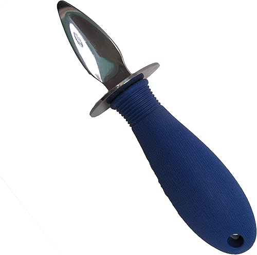 Miniatura 6 de J&J Products The EZ-OYSTER - Juego de herramienta para abrir abridores y cuchillo de apertura de ostras con mango antideslizante grande