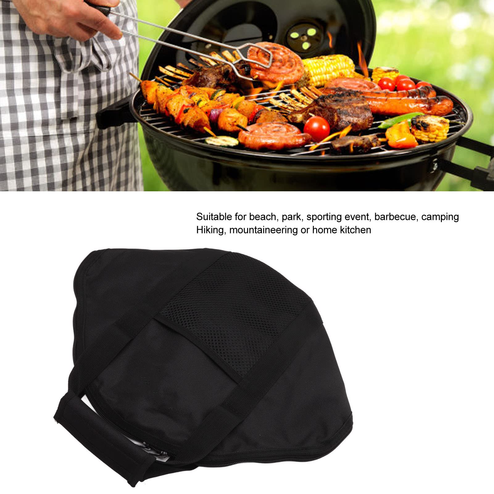 Sac De Rangement Portable Pour Outils De Barbecue, Sac De Transport De Grande Capacité, Sac De Transport Imperméable En Tissu Oxford Pour Camping, Pique-nique, Voyage (livraison Aléatoire