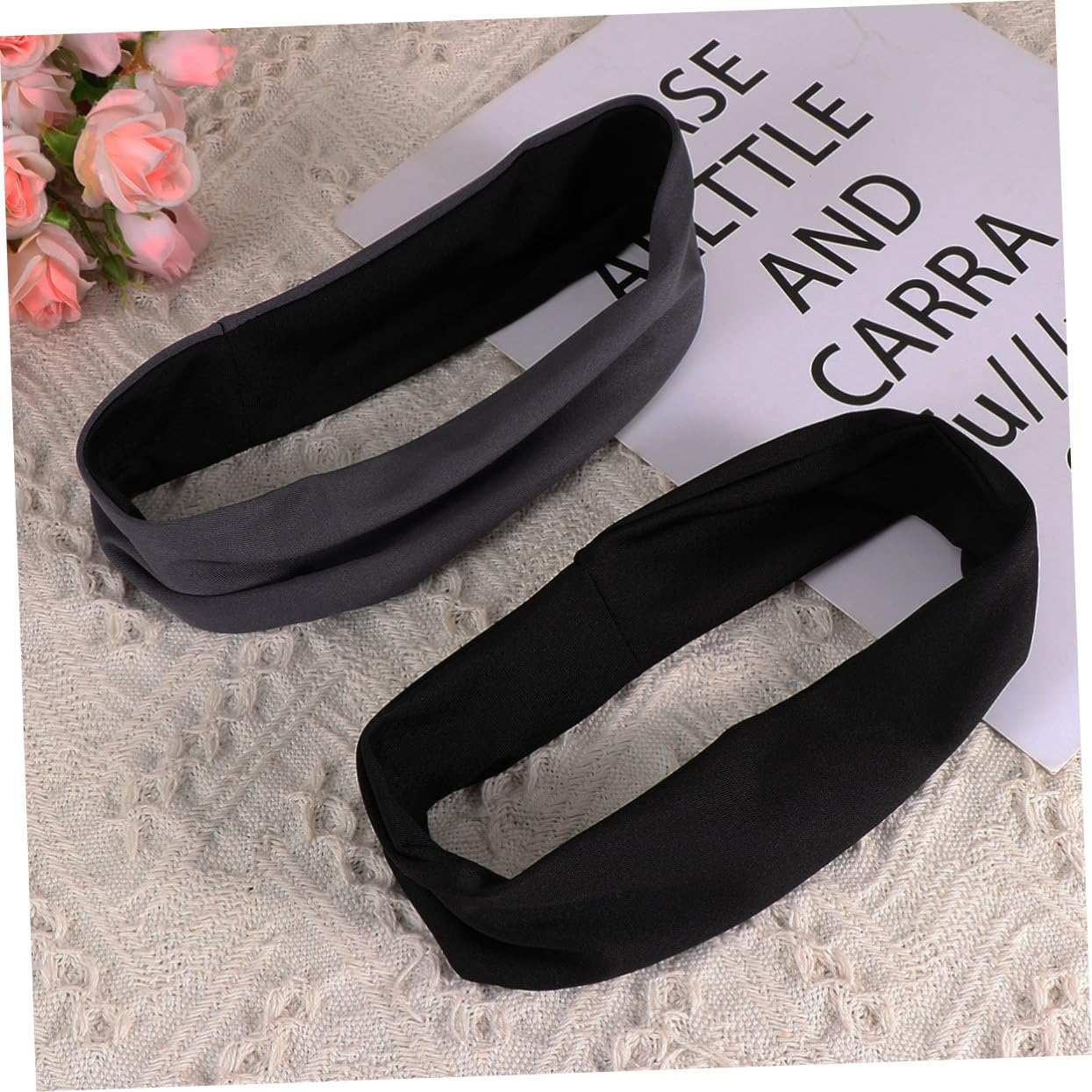 TOYANDONA Conjunto De Bandas De Cabello Elásticas Transpirables Y Accesorios De Cabello Running Y Actividades Negro