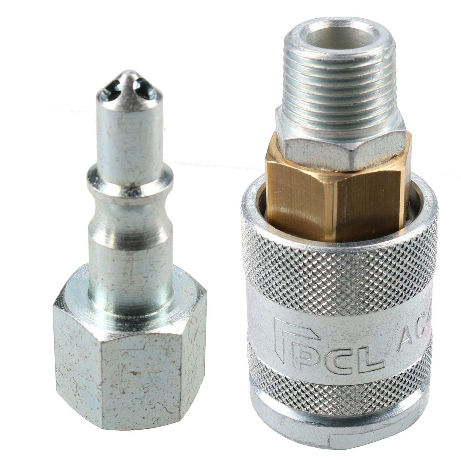 PCL Acoplador hembra 3/8" BSP rosca macho y adaptador macho Racores aire