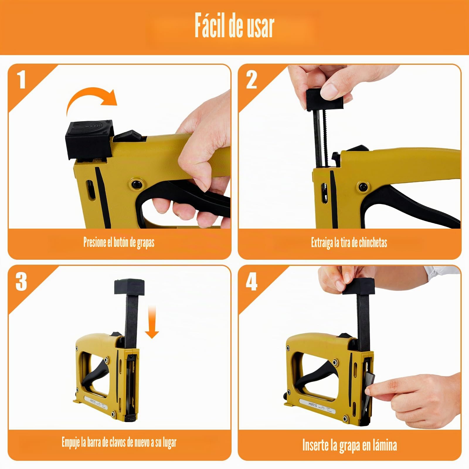 Point Driver Framing - Grapadora de mano con grapas (20 x 12,5 x 3 cm, grapadora con 2000 grapas para marcos de fotos y marcos de fotos)