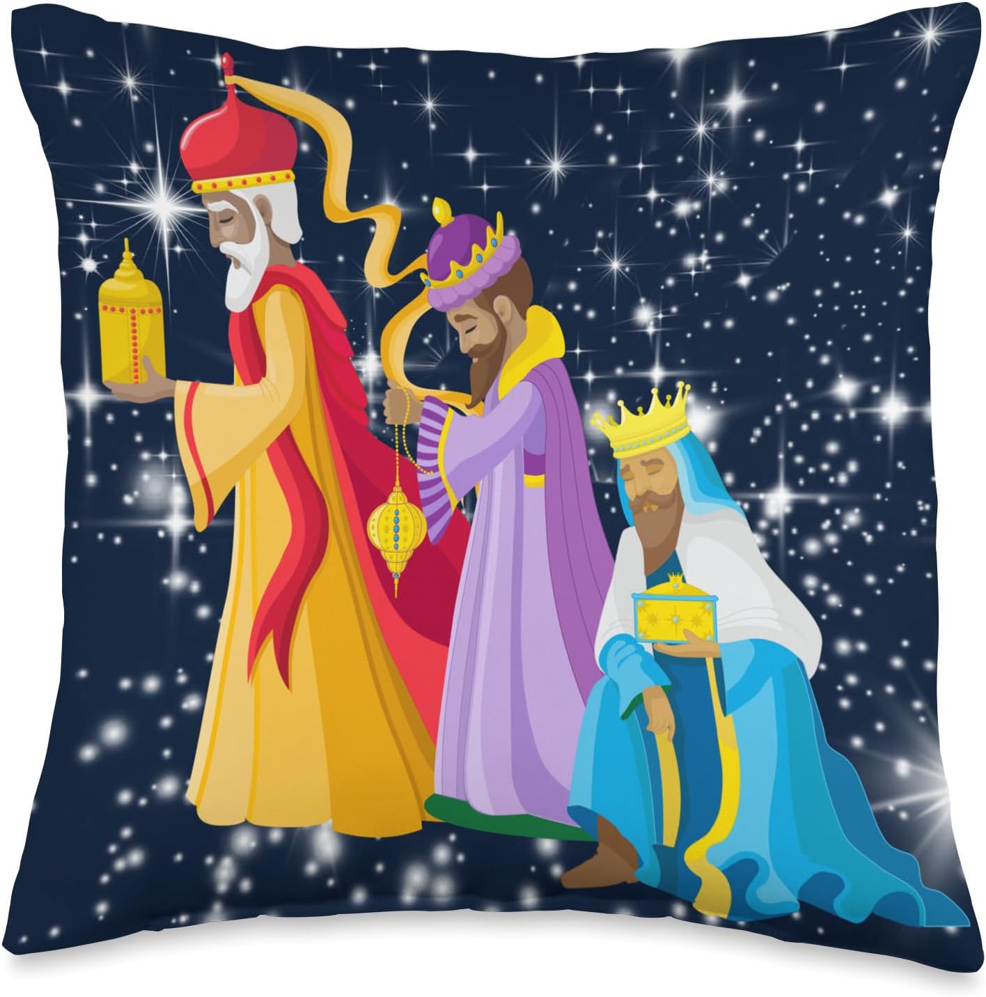 Three Kings Throw Pillow