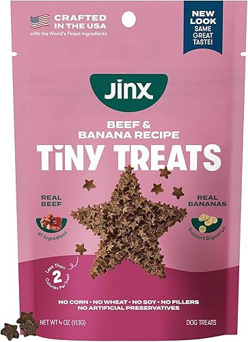 Jinx Golosinas de entrenamiento para perros de ternera, golosinas saludables y totalmente naturales para entrenamiento con carne de res alimentada