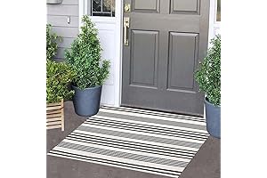 Black and White Striped Doormat: Enhance Your Curb Appeal
