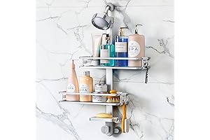 Simple Human 3-Tier Adjustable Aluminum Shower Caddy
