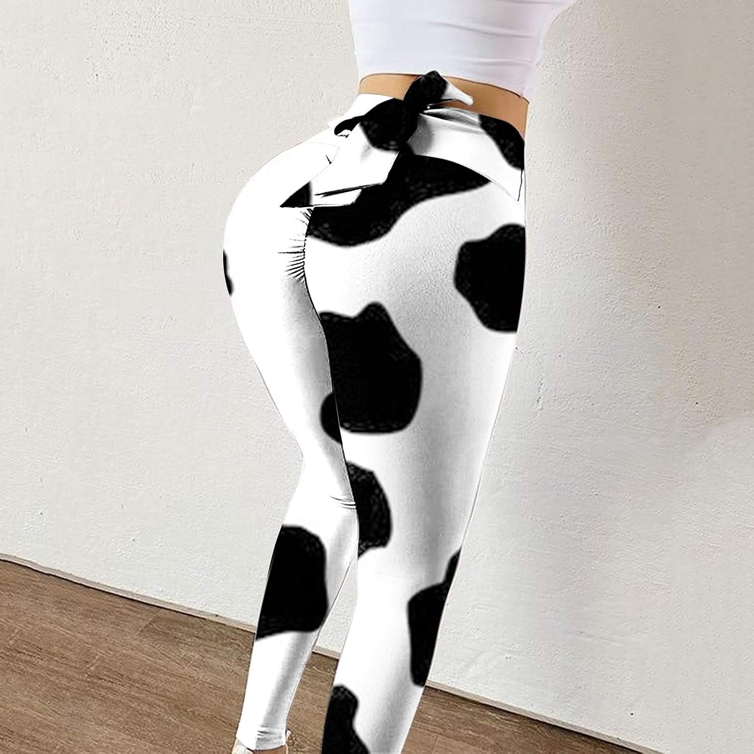 TIK Tok Leggings for Women Sexy Bow Tie 