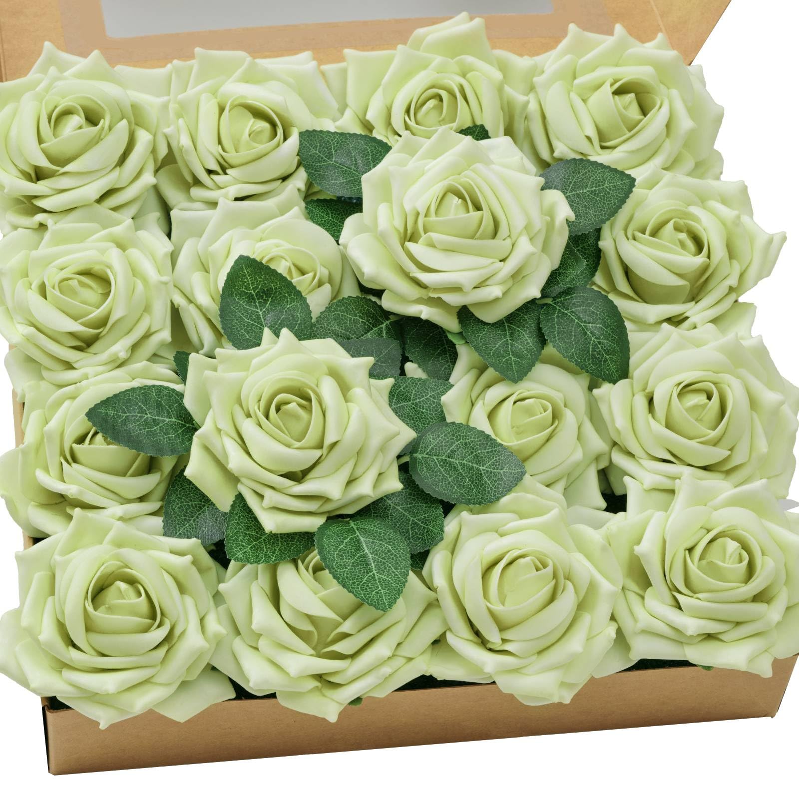 Amazon.com: TINGE TIME Artificial Roses for Decoration 16pcs Real ...