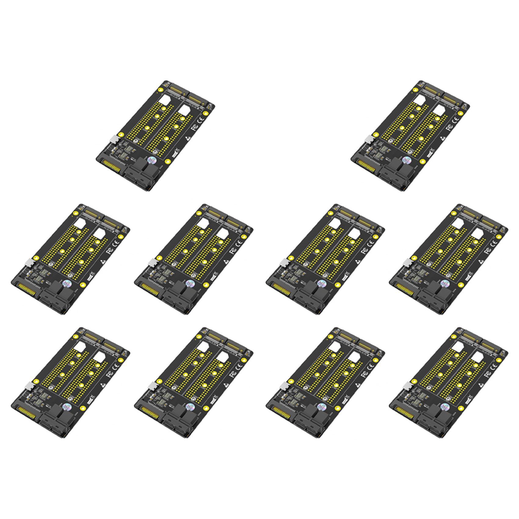 10X Nowa Wersja Adaptera Dual M.2 NVME SSD do Dual SFF-8643
