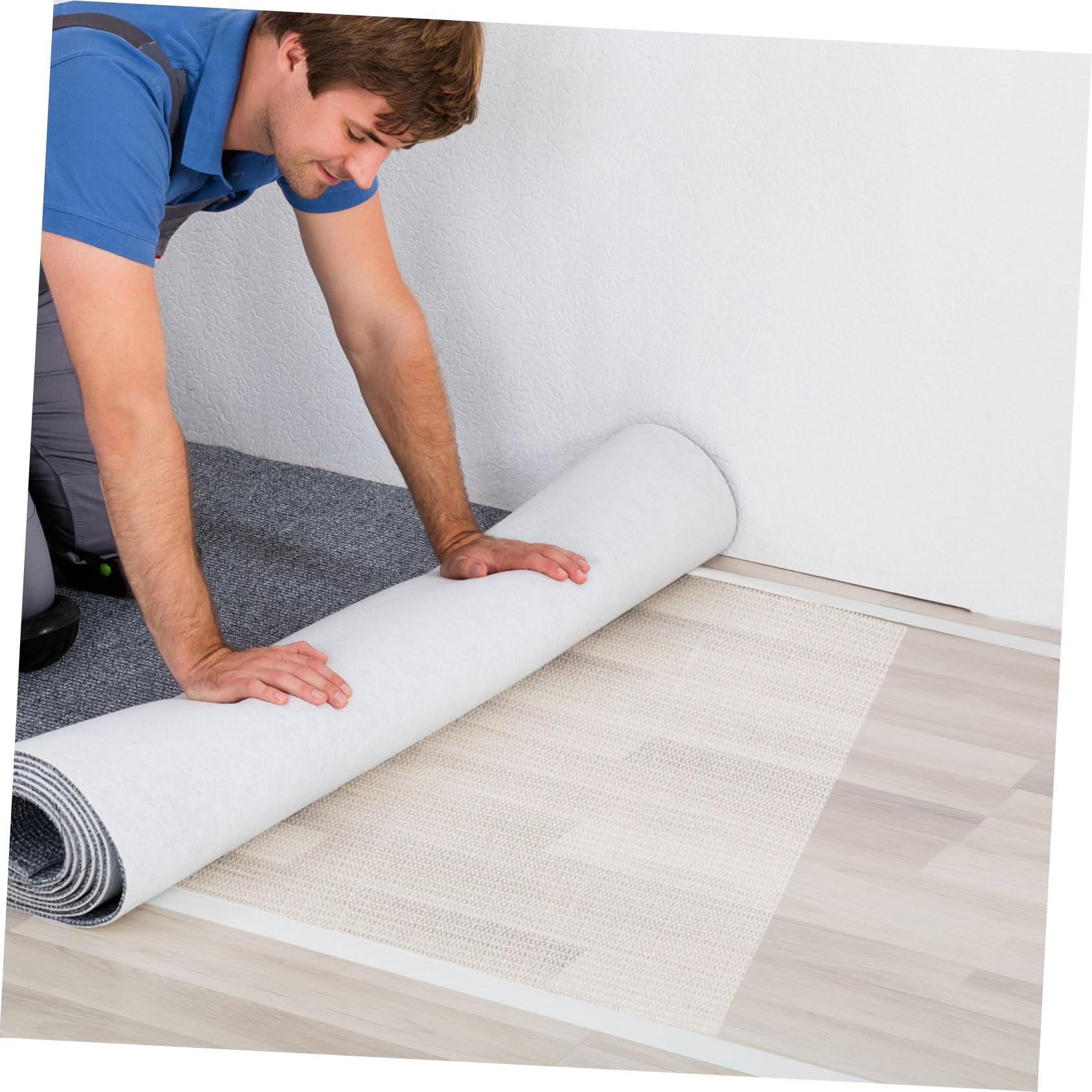 Zerodeko Tapis Antidérapant comme-Tapis Surface Antidérapante en PVC 200x300cm et Protection du Sol pour Éviter Le Glissement Curling