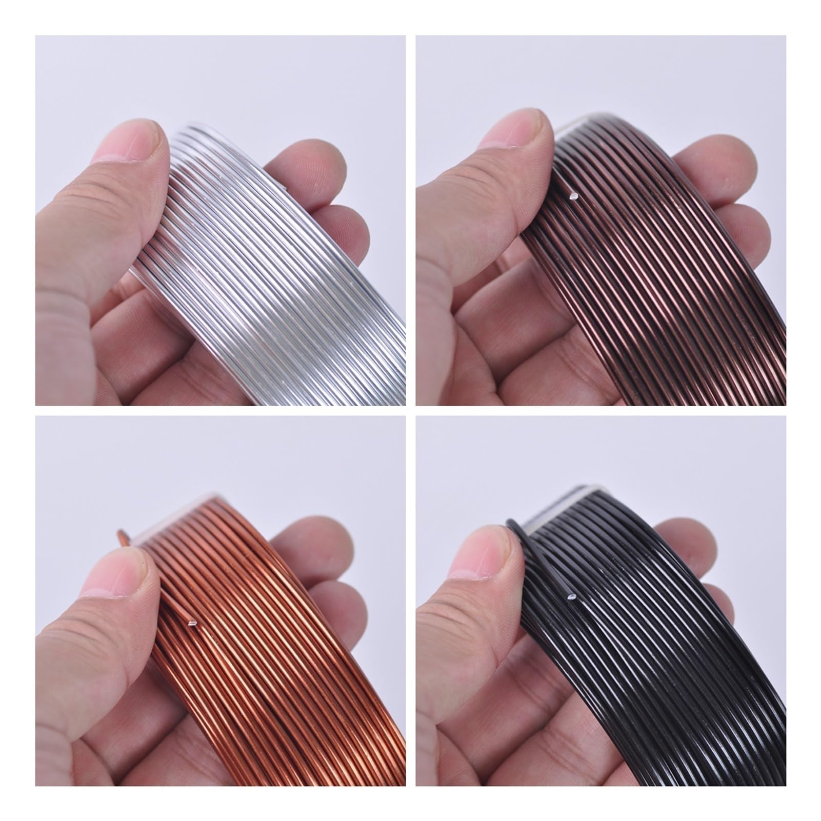 Szeroka gama kolorów: Drut aluminiowy występuje w wielu żywych kolorach, idealnych do dodania odrobiny koloru do Twoich kreacji. Materiał: aluminium Styl: drut koralikowy Proces kolorystyczny: platero